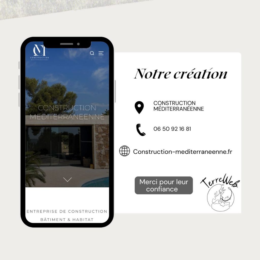Création site internet Construction Méditerranéenne