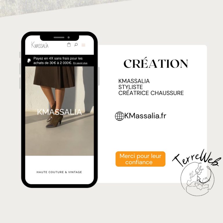 Création site internet Kmassalia Marseille par Agence Web TerreWeb Marseille