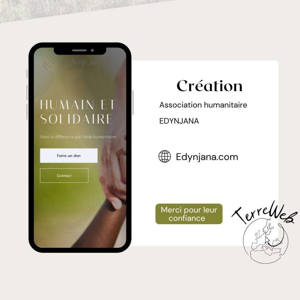 Création site web EDYNJANA par Agence Web Marseille