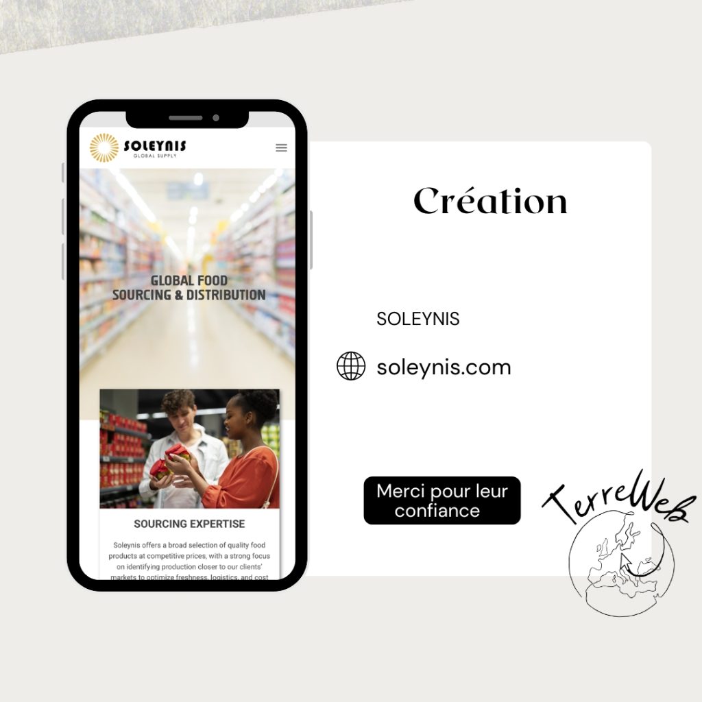 Création site web SOLEYNIS par terre web