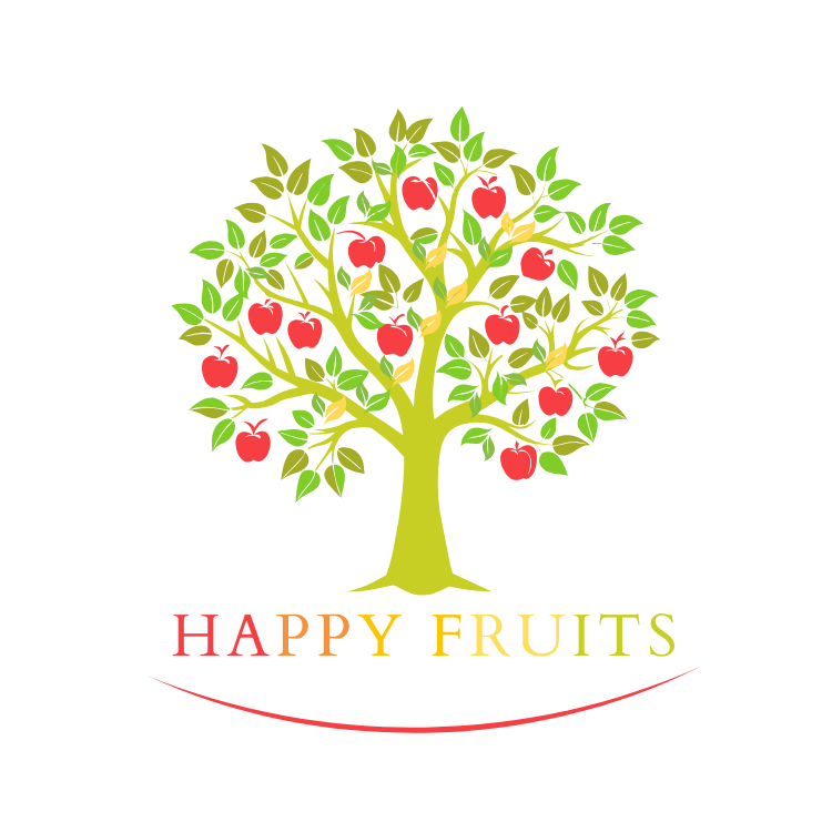 Logo Happyfruits par Terreweb agence design